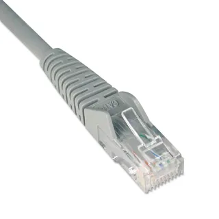 1FT CAT6 PATCH CABLE M/M GRAY   GIGABIT MOLDED SNAGLESS PVC RJ45