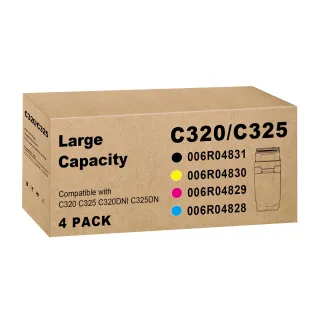 GENUINE XEROX YELLOW HIGH CAPACITY TONER CARTRIDGE, XEROX C325 COLOR PRINTER, (U