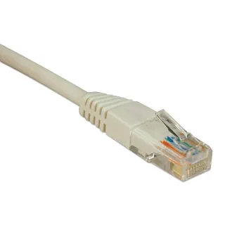 25FT CAT5E WHITE PATCH CABLE    CAT5 MOLDED RJ45 M/M 350MHZ PVC UTP