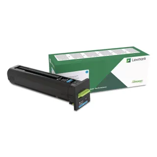 LEXMARK 82K0XCG CYAN RETURN PROGRAM TONER CARTRIDGE TAA FOR USE IN CX825,860 EST