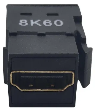 HDMI KEYSTONE PANEL MOUNT       COUPLER 8K 60HZ F/F BLACK
