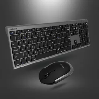 BLUETOOTH KEYBOARD AND MOUSE    COMBO RECHARGEABLE COMBO SPACE GRAY
