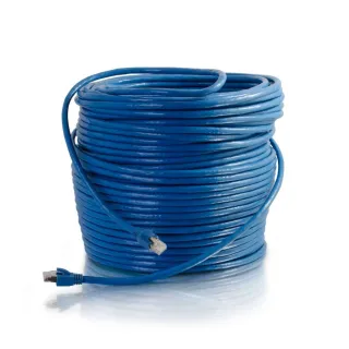 200FT CAT6 BLUE SOLID SHIELDED PATCH CBL