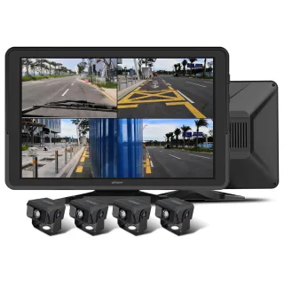 GEKOGEAR ORBIT T100 4 CHANNEL DASH CAM FOR COMMERCIAL TRUCK