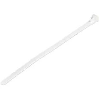 100PK 5IN REUSABLE CABLE TIES   WHITE NYLON ZIP TIE WRAPS UL TAA