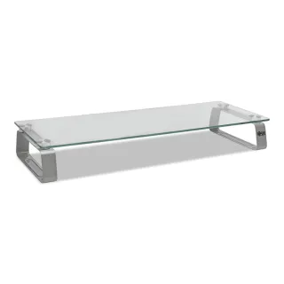 GLASS MONITOR RISER STAND 3IN   UNIVERSAL COMPUTER LAPTOP PRINTER