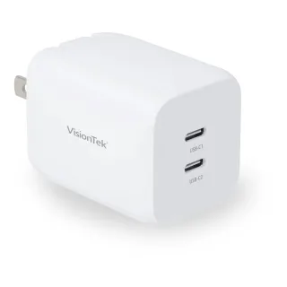 65W USB-C CHARGER - DUAL PORT   GAN II POWER ADAPTER
