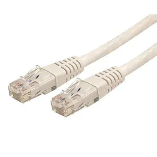 8FT WHITE CAT6 ETHERNET CABLE   RJ45 UTP PATCH CABLE GIGABIT LAN