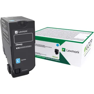 LEXMARK 74C10C0 CYAN RETURN PROGRAM TONER CARTRIDGE