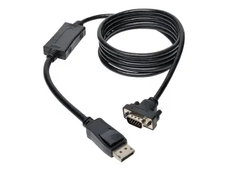 6FT DISPLAYPORT TO VGA ADAPTER  ACTIVE DP TO VGA W/LATCHES HD15 M/M