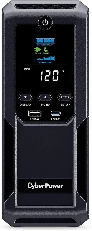 1350VA MINI-TOWER AVR UPS       12 OUT LCD SERIAL/USB