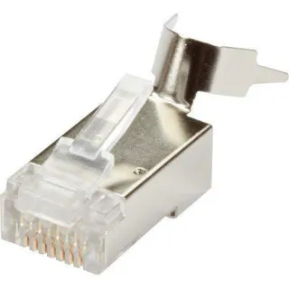 USE THIS PLUG TO TERMINATE CAT6A SOLID OR STRANDED SHIELDED CABLE.