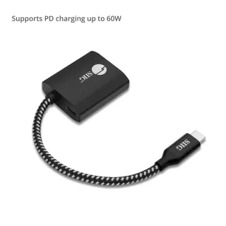 USB TYPE-C TO HDMI VID CABLE    ADAPT W/60W PD CHARGING