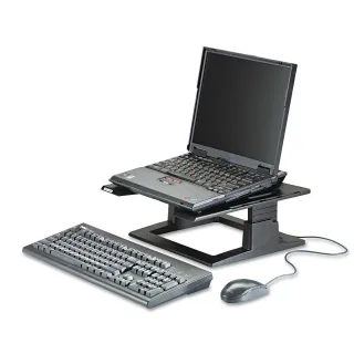 ADJUSTABLE NOTEBOOK RISER BLACK 4-6 INCHES ADJUSTABLE