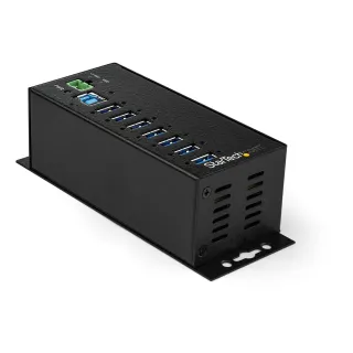 INDUSTRIAL USB 3.0 HUB W/ RUGGED METAL HOUSING. 15KV/8KV ESD PROTECTION AND 350W