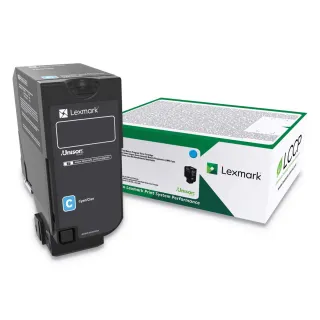 LEXMARK 84C0HCG CYAN RETURN PROGRAM TONER CARTRIDGE TAA FOR USE IN CX725 ESTIMAT