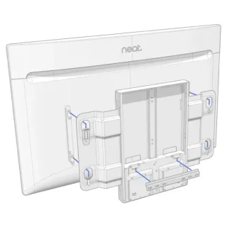NEAT BOARD 50 - ADAPTIVE WALL MOUNT; ADJUSTMENT RANGE 350 MM /13.8 INCHES.