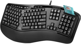 DESKTOP ERGONOMIC SMART CARD READER KEYBOARD (TAA COMPLIANT) - DESIGNED TO KEEP