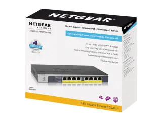 SWITCH - GS108PP - WIRED - 1GBPS - NETWORKING / PORTS QTY: 8 - GIGABIT ETHERNET