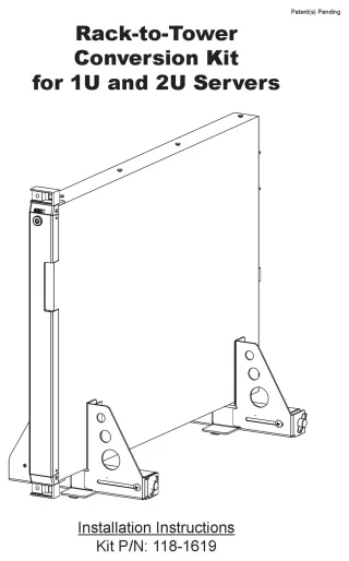 KIT RACK TO TOWER UNIVERSAL     1U-2U