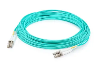 ADDON 100M LC TO LC AQUA OM4 DUPLEX OFNR (RISER-RATED) FIBER PATCH CABLE