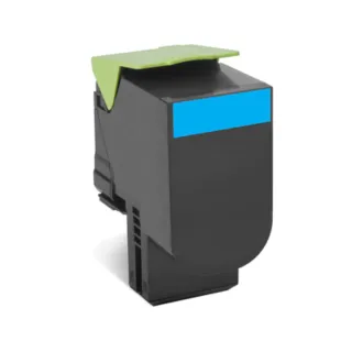 LEXMARK 80C1XC0 CYAN RETURN PROGRAM TONER CARTRIDGE FOR USE IN CX510 ESTIMATED Y